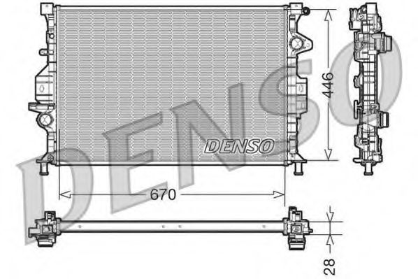 Imagine Radiator, racire motor DENSO DRM10088