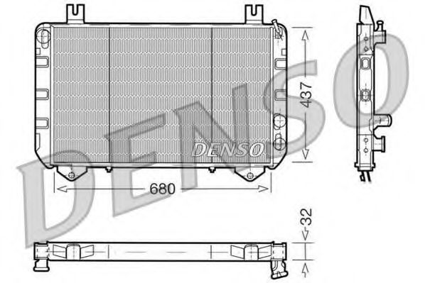 Imagine Radiator, racire motor DENSO DRM10093