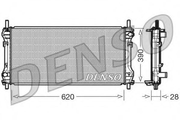 Imagine Radiator, racire motor DENSO DRM10102