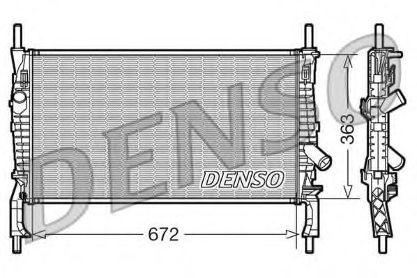 Imagine Radiator, racire motor DENSO DRM10105