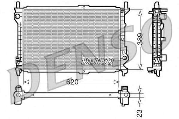 Imagine Radiator, racire motor DENSO DRM10107