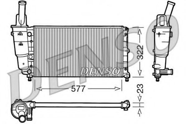 Imagine Radiator, racire motor DENSO DRM13004