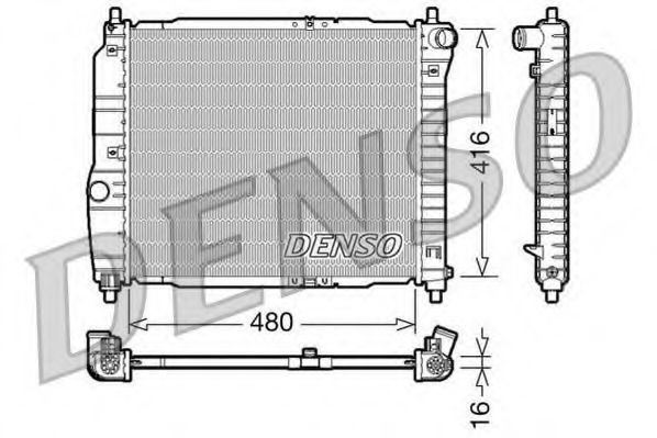 Imagine Radiator, racire motor DENSO DRM15003