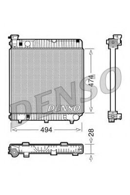 Imagine Radiator, racire motor DENSO DRM17001