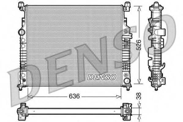 Imagine Radiator, racire motor DENSO DRM17007