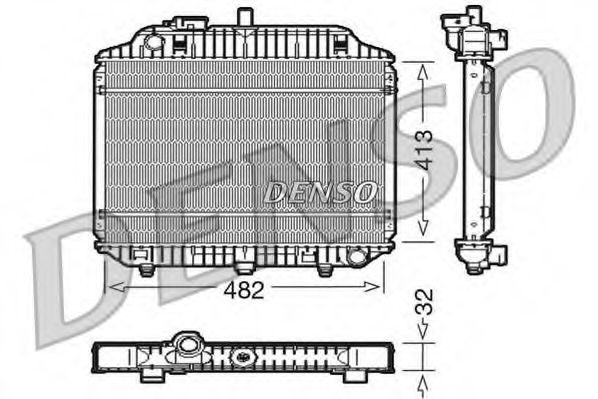 Imagine Radiator, racire motor DENSO DRM17010