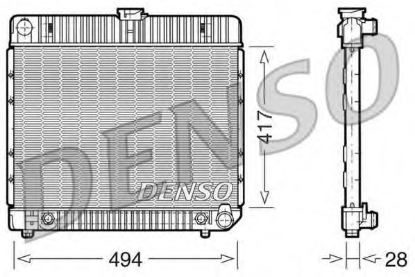 Imagine Radiator, racire motor DENSO DRM17021