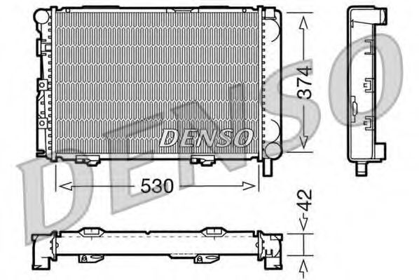 Imagine Radiator, racire motor DENSO DRM17025