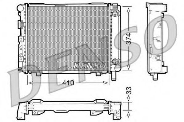 Imagine Radiator, racire motor DENSO DRM17029