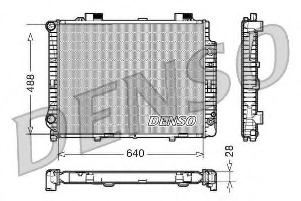 Imagine Radiator, racire motor DENSO DRM17041