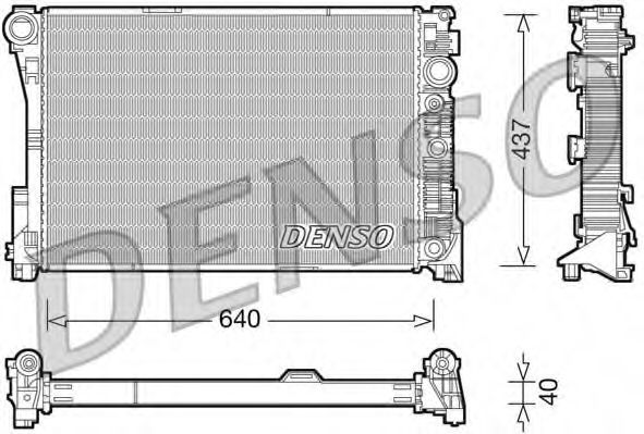 Imagine Radiator, racire motor DENSO DRM17046