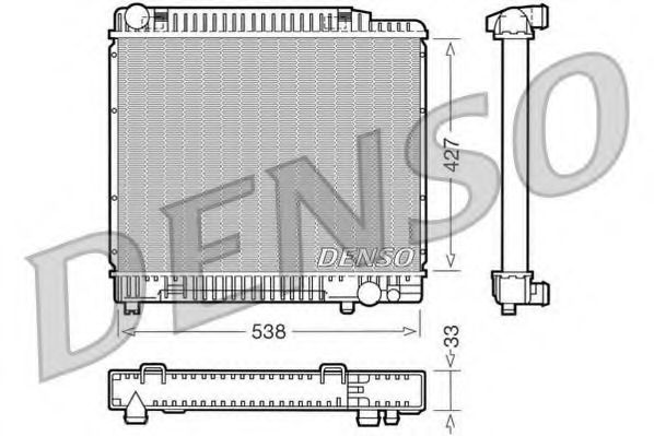 Imagine Radiator, racire motor DENSO DRM17050