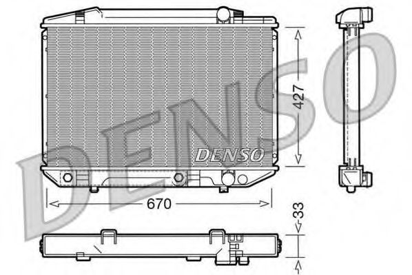 Imagine Radiator, racire motor DENSO DRM17051