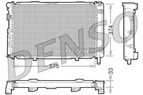 Imagine Radiator, racire motor DENSO DRM17063