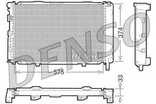 Imagine Radiator, racire motor DENSO DRM17064