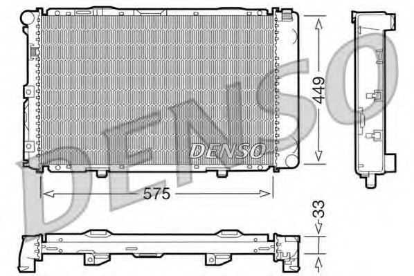 Imagine Radiator, racire motor DENSO DRM17066