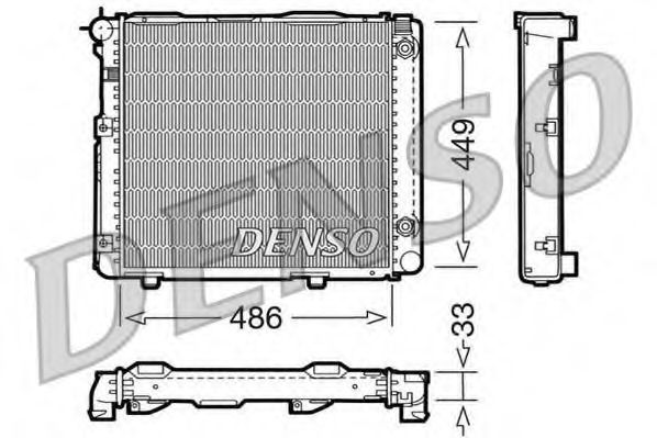 Imagine Radiator, racire motor DENSO DRM17067