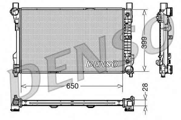 Imagine Radiator, racire motor DENSO DRM17079