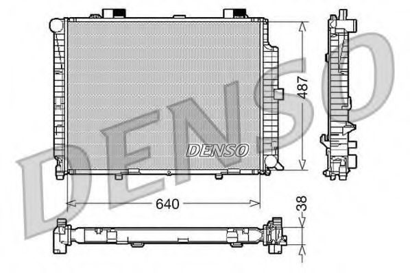 Imagine Radiator, racire motor DENSO DRM17087