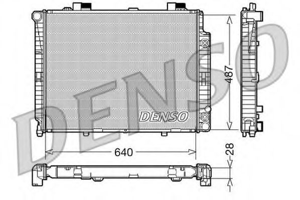 Imagine Radiator, racire motor DENSO DRM17088