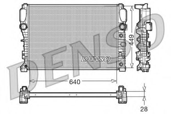 Imagine Radiator, racire motor DENSO DRM17091