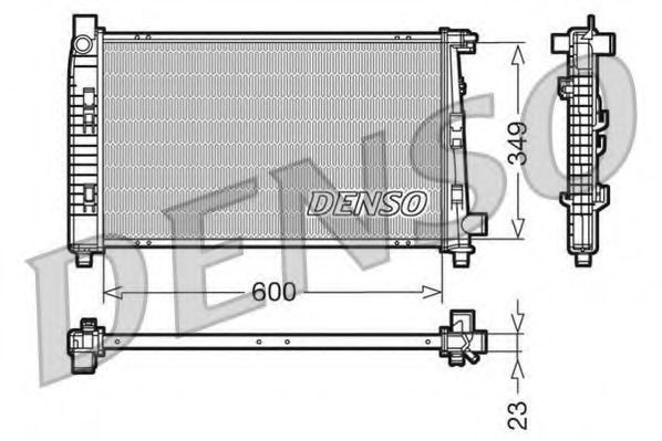 Imagine Radiator, racire motor DENSO DRM17100