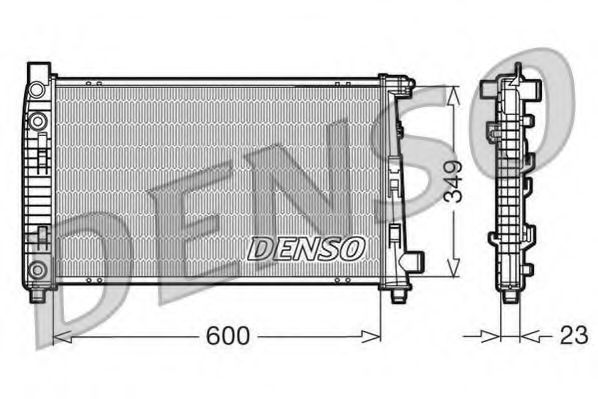 Imagine Radiator, racire motor DENSO DRM17102