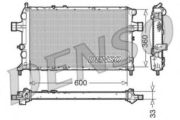 Imagine Radiator, racire motor DENSO DRM20018