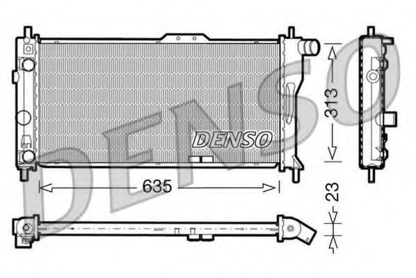 Imagine Radiator, racire motor DENSO DRM20034