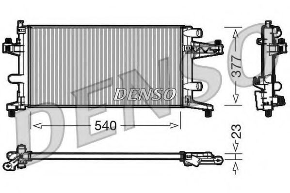 Imagine Radiator, racire motor DENSO DRM20040