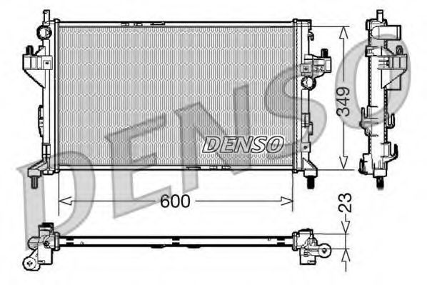 Imagine Radiator, racire motor DENSO DRM20045