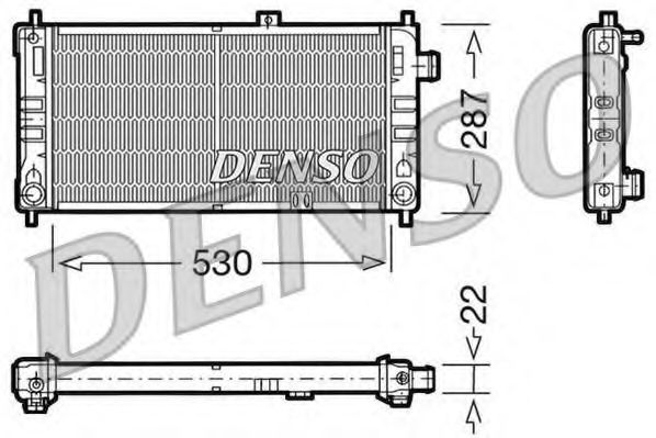 Imagine Radiator, racire motor DENSO DRM20062