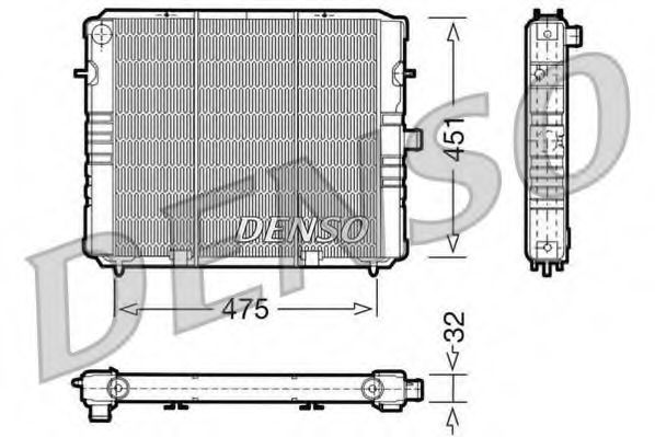 Imagine Radiator, racire motor DENSO DRM20076