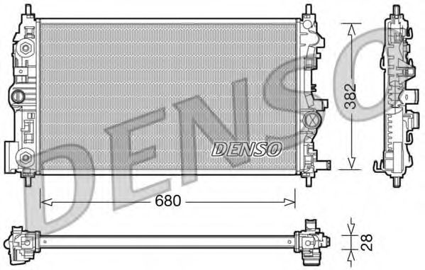 Imagine Radiator, racire motor DENSO DRM20079