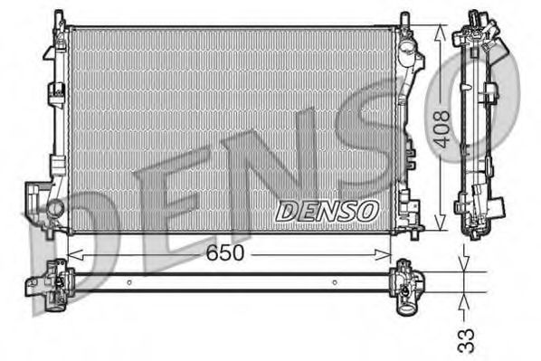 Imagine Radiator, racire motor DENSO DRM20087