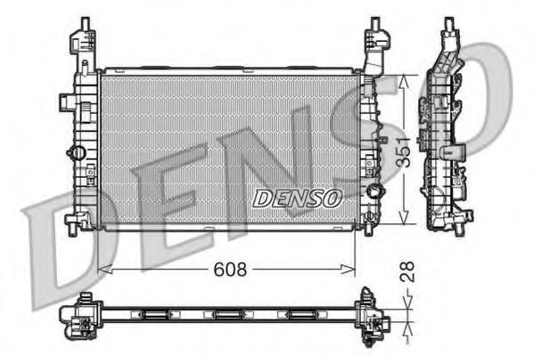 Imagine Radiator, racire motor DENSO DRM20091