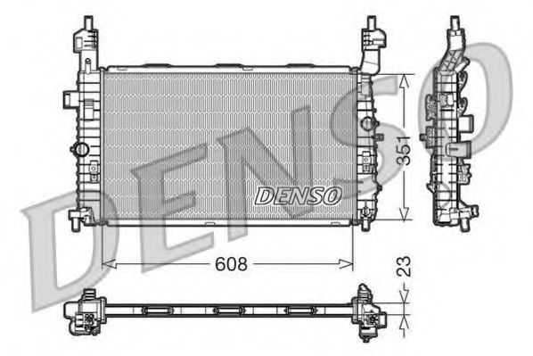 Imagine Radiator, racire motor DENSO DRM20092