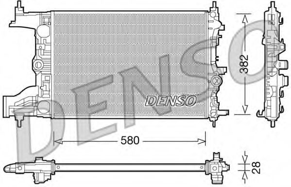 Imagine Radiator, racire motor DENSO DRM20096