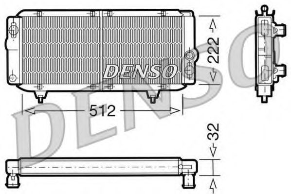 Imagine Radiator, racire motor DENSO DRM21001