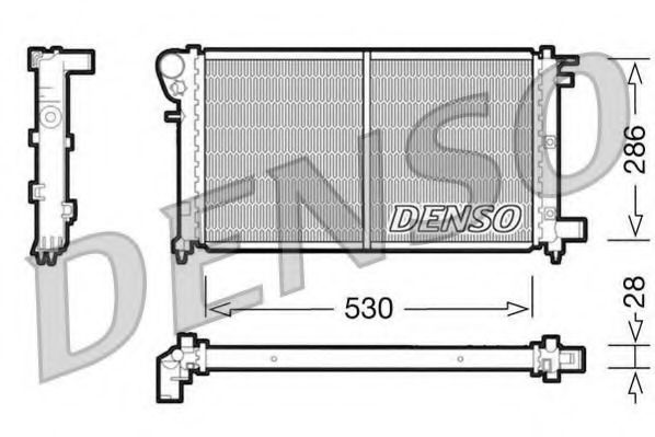 Imagine Radiator, racire motor DENSO DRM21002