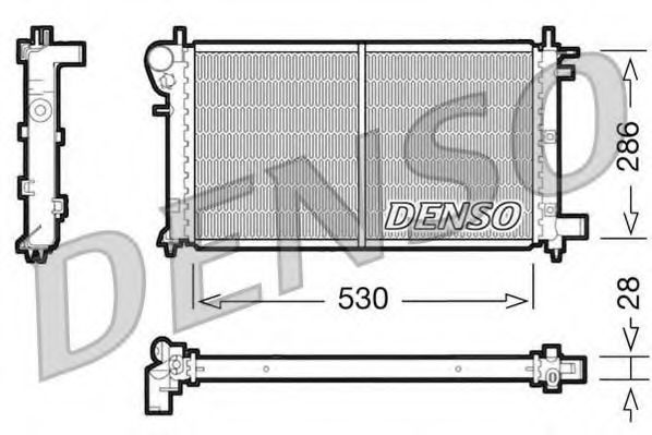 Imagine Radiator, racire motor DENSO DRM21003