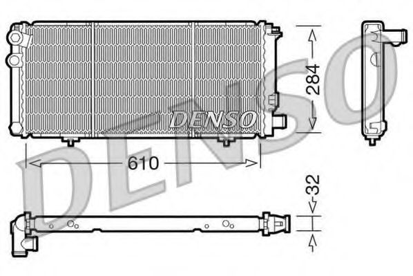 Imagine Radiator, racire motor DENSO DRM21010