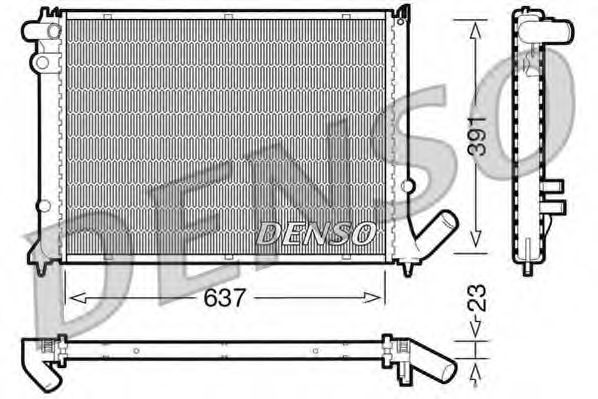 Imagine Radiator, racire motor DENSO DRM21050