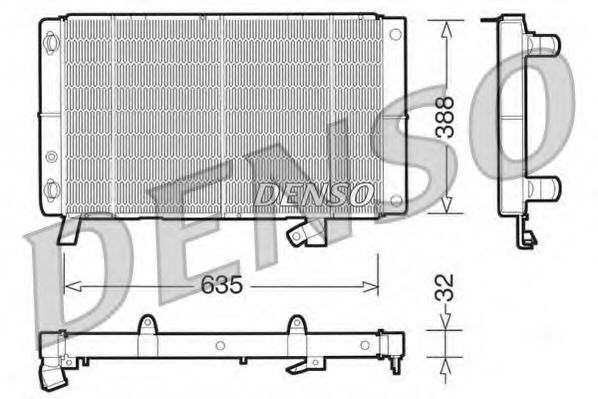 Imagine Radiator, racire motor DENSO DRM21074