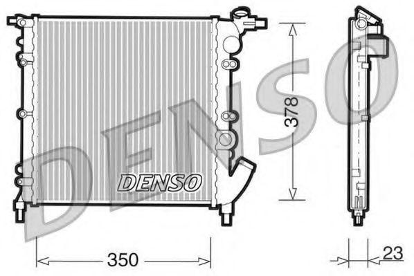 Imagine Radiator, racire motor DENSO DRM23003