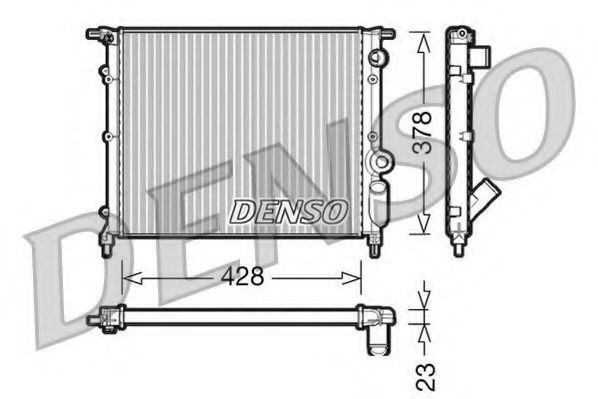 Imagine Radiator, racire motor DENSO DRM23004