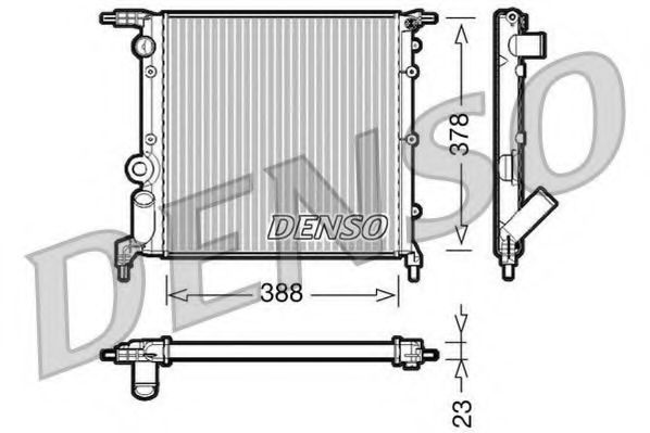 Imagine Radiator, racire motor DENSO DRM23006