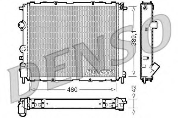 Imagine Radiator, racire motor DENSO DRM23009