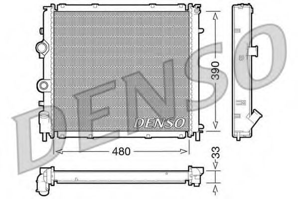 Imagine Radiator, racire motor DENSO DRM23011