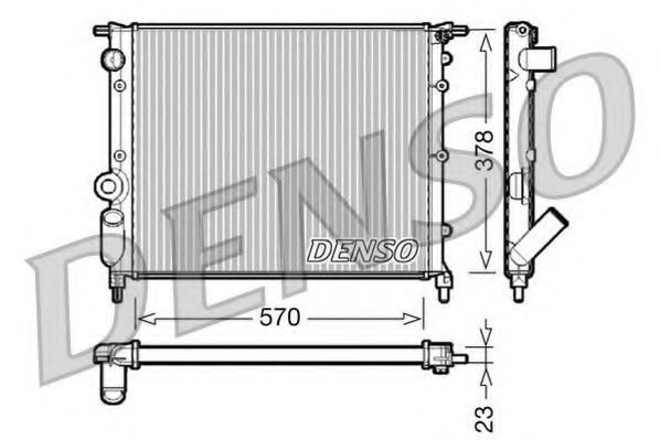 Imagine Radiator, racire motor DENSO DRM23013